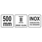 Kép 4/4 - YATO Vonalzó inox 500 mm