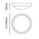 Kép 3/7 - Asalite LED Cseppálló Lámpa IP65 24W 4000K (1800 lumen) Kerek