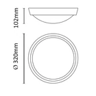 Kép 3/7 - Asalite LED Cseppálló Lámpa IP65 30W 4000K (2200 lumen) Kerek