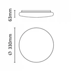 Kép 5/6 - Asalite LED Mennyezeti Lámpa BELLA 18W 3000K (1550 lumen) Kerek