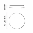 Kép 4/6 - Asalite LED Mennyezeti Lámpa KATE 12W 3000K (1050 lumen) Kerek