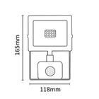 Kép 5/6 - Asalite LED Fehér Reflektor Slim 10W 4500K (900 lumen) + Mozgásérzékelő Szenzor