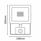 Kép 5/6 - Asalite LED Fehér Reflektor Slim 30W 4500K (2700 lumen) + Mozgásérzékelő Szenzor