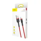 Kép 7/8 - Baseus Cafule 2.4A Lightning USB-kábel 0.5m (piros)