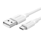 Kép 1/7 - UGREEN USB-Micro USB kábel, QC 3.0, 2.4A, 1m (fehér)