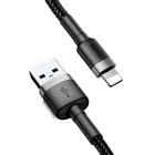 Kép 2/11 - Baseus Cafule 2.4A Lightning USB-kábel 0.5m (szürke-fekete)