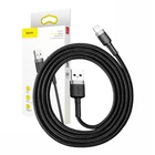 Kép 11/11 - Baseus Cafule 2.4A Lightning USB-kábel 0.5m (szürke-fekete)