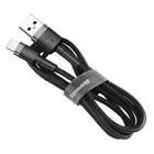 Kép 3/11 - Baseus Cafule 2.4A Lightning USB-kábel 0.5m (szürke-fekete)
