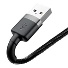 Kép 5/11 - Baseus Cafule 2.4A Lightning USB-kábel 0.5m (szürke-fekete)