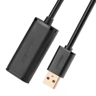 Kép 2/6 - UGREEN US121 USB 2.0 hosszabbító kábel, aktív, 15m (fekete)