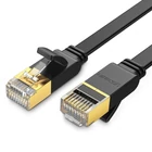 Kép 1/2 - UGREEN NW106 Ethernet RJ45 lapos hálózati kábel, Cat.7, STP, 0,5 m (fekete)