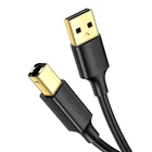 Kép 2/2 - UGREEN US135 USB 2.0 A-B nyomtatókábel, aranyozott, 5 m (fekete)