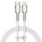 Kép 2/12 - Baseus Cafule USB-C-Lightning kábel, PD, 20 W, 1 m (fehér)