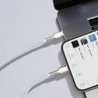 Kép 10/12 - Baseus Cafule USB-C-Lightning kábel, PD, 20 W, 1 m (fehér)