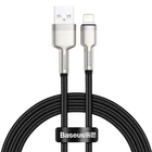 Kép 2/12 - Baseus Cafule USB-Lightning kábel, 2,4A, 1 m (fekete)