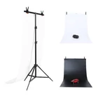 Kép 1/3 - PULUZ fotóháttér szett/állvány 70x200cm + fotóháttér 2 db DCA0976