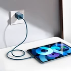 Kép 8/12 - Baseus Super Si gyorstöltő 1C 20W, 1 m-es USB-C-Lightning kábellel (kék)