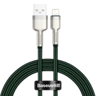 Kép 2/7 - Baseus Cafule USB - Lightning Kábel, 2.4A, 1m (zöld)
