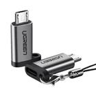 Kép 1/5 - UGREEN US133 OTG - micro USB adapter (szürke)