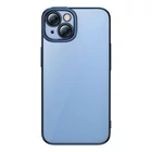 Kép 2/7 - Baseus Glitter iPhone 14 Plus Átlátszó tok és üvegfólia (kék)