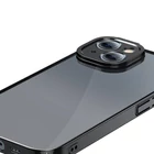 Kép 5/7 - Baseus Glitter iPhone 14 Plus Átlátszó tok és üvegfólia (fekete)