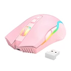 Kép 2/2 - ONIKUMA CW905 rózsaszín 2.4G vezeték nélküli játék egér