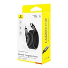 Kép 3/5 - Baseus Tungsten Gold töltőkábel USB-C USB-C 100W 100W 1m (fekete)