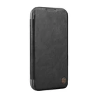 Kép 1/4 - Nillkin Qin Bőr iPhone 16 tok (fekete)