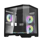 Kép 1/10 - Darkflash FT350 számítógépház + 5 ARGB ventilátor (fekete)