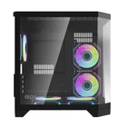 Kép 2/10 - Darkflash FT350 számítógépház + 5 ARGB ventilátor (fekete)