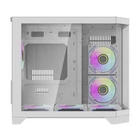 Kép 4/10 - Darkflash FT418 számítógépház + 6 ARGB ventilátor (fehér)