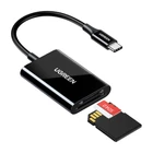 Kép 1/3 - UGREEN CM265 2 az 1-ben USB-C kártyaolvasó (fekete)