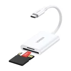 Kép 1/4 - UGREEN CM265 2 az 1-ben USB-C kártyaolvasó (fehér)