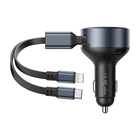 Kép 2/3 - Vention FFOB0 USB-C autós töltő + USB-C/Lightning 30W kábel
