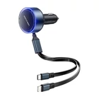 Kép 3/3 - Vention FFOB0 USB-C autós töltő + USB-C/Lightning 30W kábel