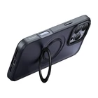 Kép 3/4 - McDodo PC-4932 MagSafe tok iPhone 16 Pro készülékhez állvánnyal (fekete)