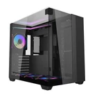 Kép 1/7 - Darkflash TH285 számítógépház + 4 ventilátor (fekete)