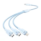 Kép 1/2 - USB 2.0 A-3in1 3A kábel Vention CTPLG 1.5M (kék)