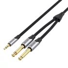 Kép 3/5 - Audiokábel mini jack 3,5 mm-es jack 6,35 mm-es férfi Vention BARHK 8m