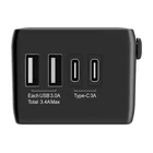 Kép 3/4 - BlitzWolf BW-TA1 4 az 1-ben utazós adapter 2xUSB+USB-C+PD, 20W
