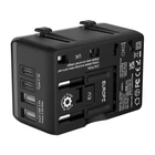 Kép 4/4 - BlitzWolf BW-TA1 4 az 1-ben utazós adapter 2xUSB+USB-C+PD, 20W