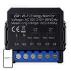 Kép 1/3 - Avatto WiFi WPM16-2 intelligens kétirányú energia-mérő