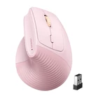 Kép 1/2 - UGREEN M571 vezeték nélküli ergonomikus egér, 2,4 GHz + BT (rózsaszín)