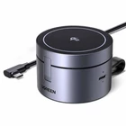 Kép 1/3 - UGREEN W712 mágneses 3 az 1-ben USB-C töltő (fekete)