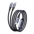 Kép 1/3 - UGREEN L533 USB-C x2 PD univerzális kábel, 140 W, 2 m