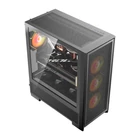 Kép 3/6 - DarkFlash AIRNOVA számítógép-ház (fekete) + 3 ventilátor