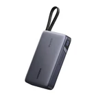 Kép 1/3 - Ugreen PB550 20000mAh Power Bank USB + USB-C, 67W, beépített kábel (szürke)