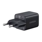 Kép 3/4 - Ugreen X514 USB + USB-C fali töltő, GaN, 20 W (fekete)