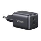 Kép 4/4 - Ugreen X514 USB + USB-C fali töltő, GaN, 20 W (fekete)