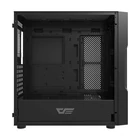 Kép 3/7 - Darkflash DK431 Glass számítógépház + 4 RGB ventilátor (fekete)